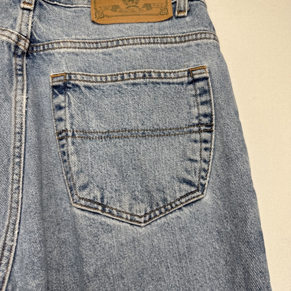 VTG 90s Tommy Hilfiger Jeans 32x29 Baggy Relaxed‎ Blue Med Wash Denim Y2K - Picture 12 of 16